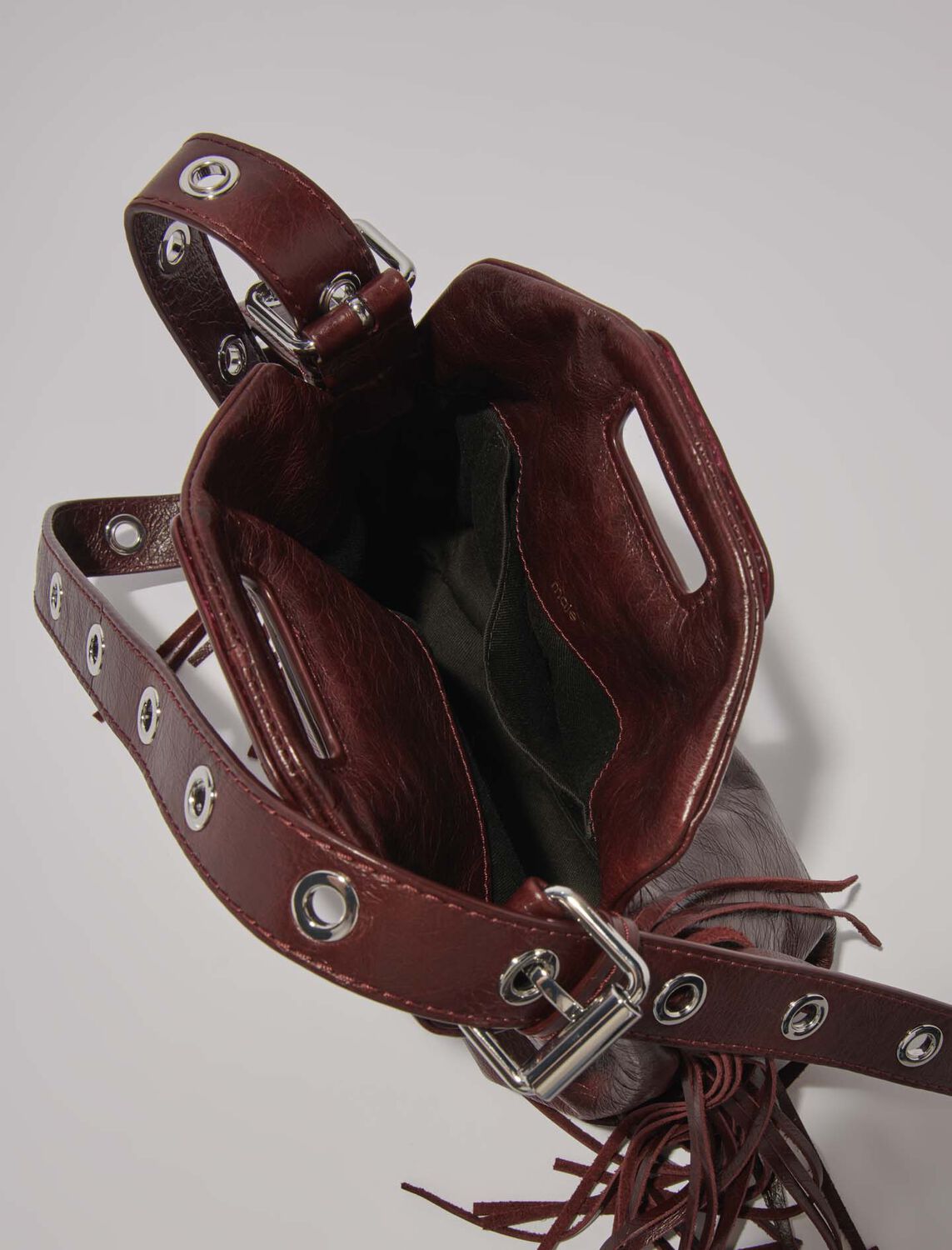 maje : M Bag 顏色 紫红色/BURGUNDY