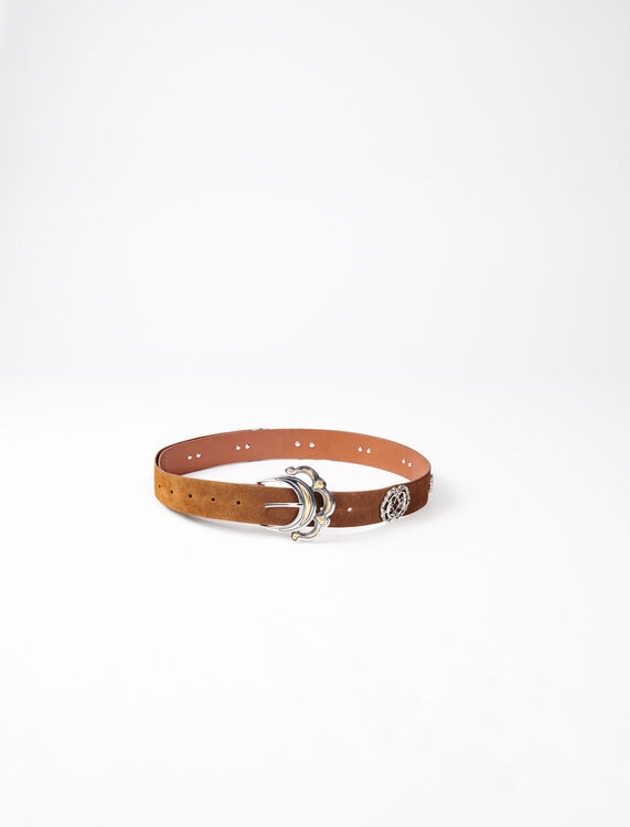Berber-style leather belt - Other Accessories - MAJE