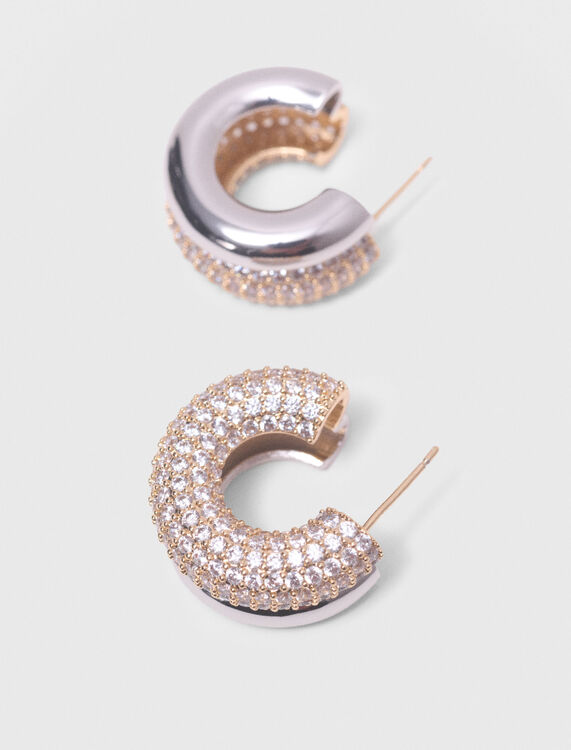 Rhinestone earrings -  - MAJE