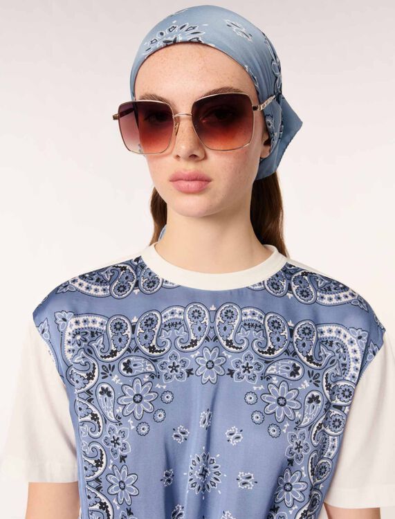 Bandana print shawl -  - MAJE