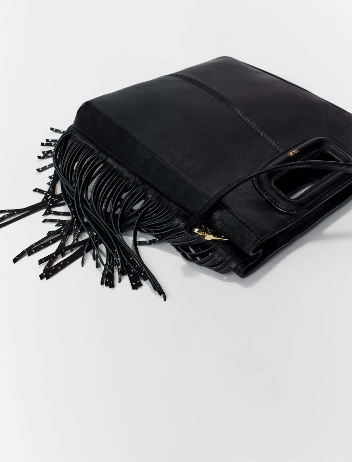 M bag with fringing decorated with studs - All Gift Ideas - MAJE