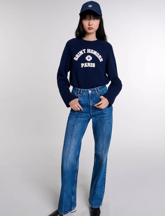 124PLOUF Straight-leg jeans - Trousers & Jeans - Maje.com