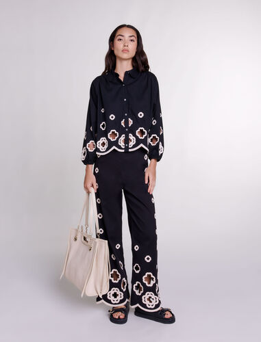 Crochet Clovers shirt : View All color Black