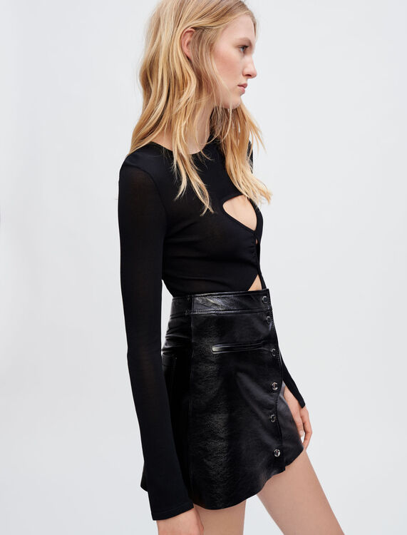 Vinyl leather skirt - Skirts & Shorts - MAJE
