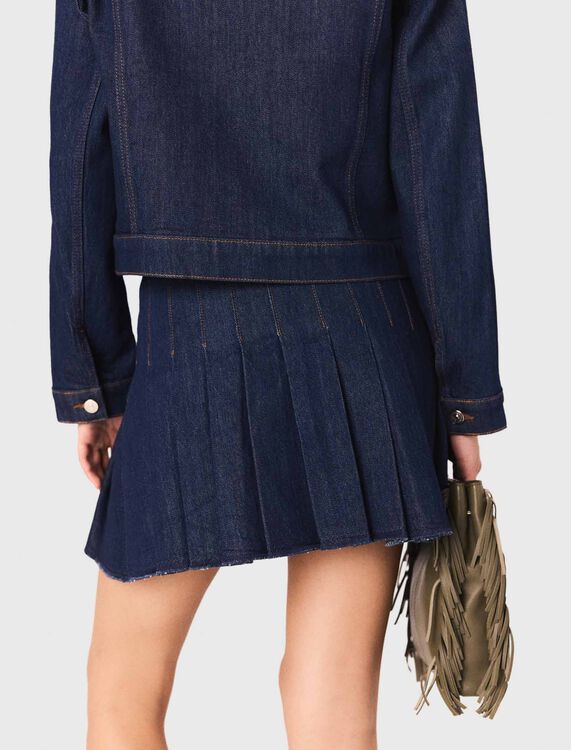 Short denim skirt with lining - Skirts & Shorts - MAJE