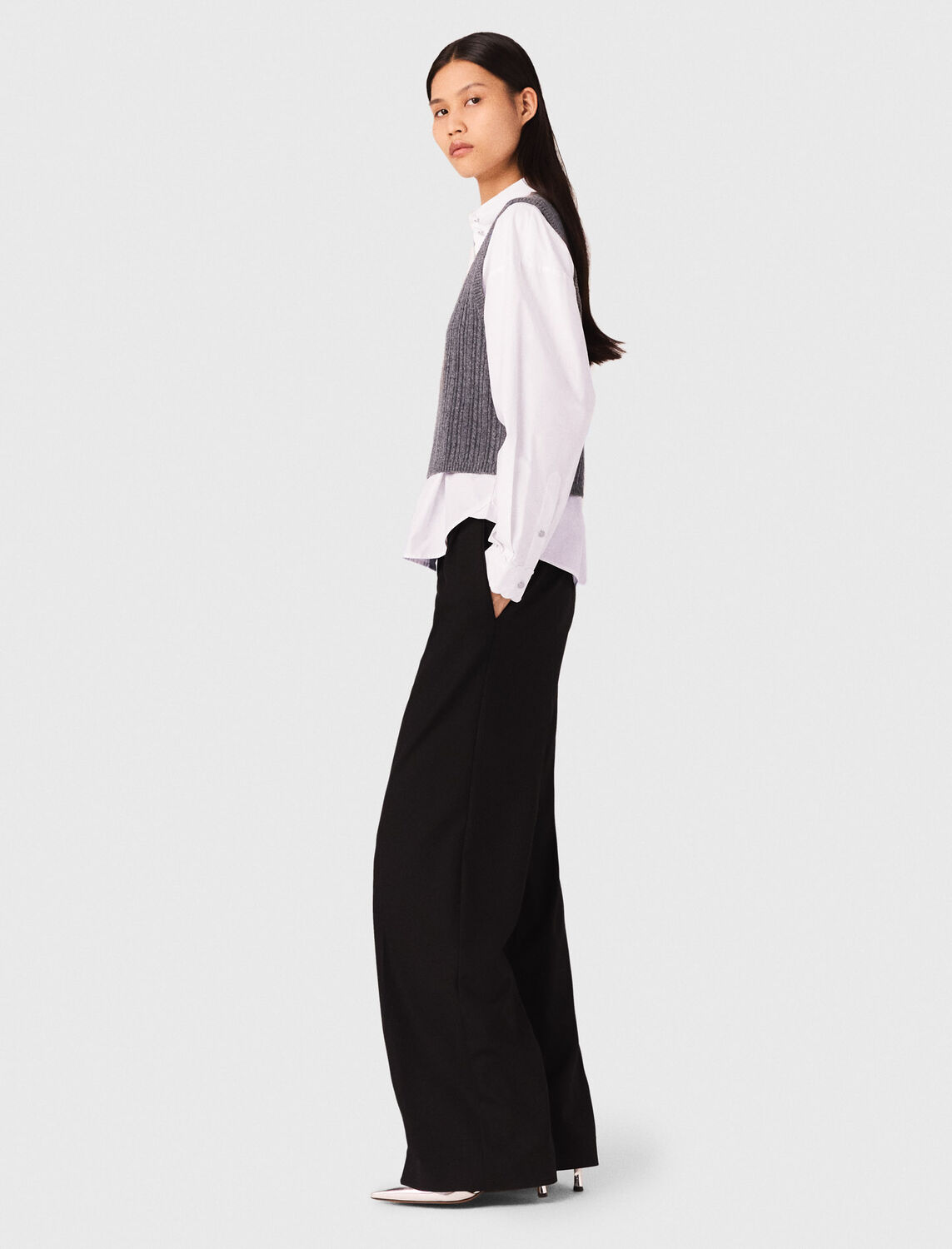 Wide-leg suit trousers - Trousers & Jeans - MAJE