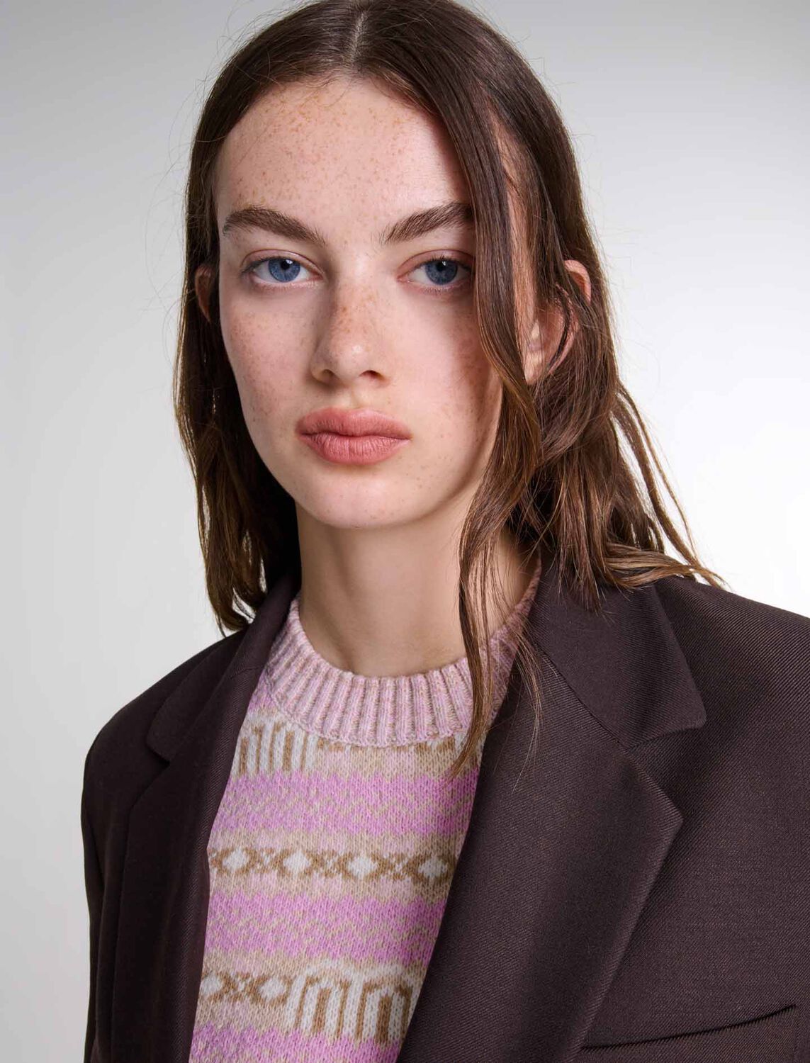 Belted suit jacket : Blazers & Jackets color brown