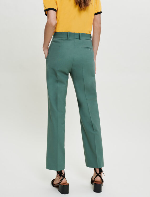 Straight-cut tailored trousers -  - MAJE