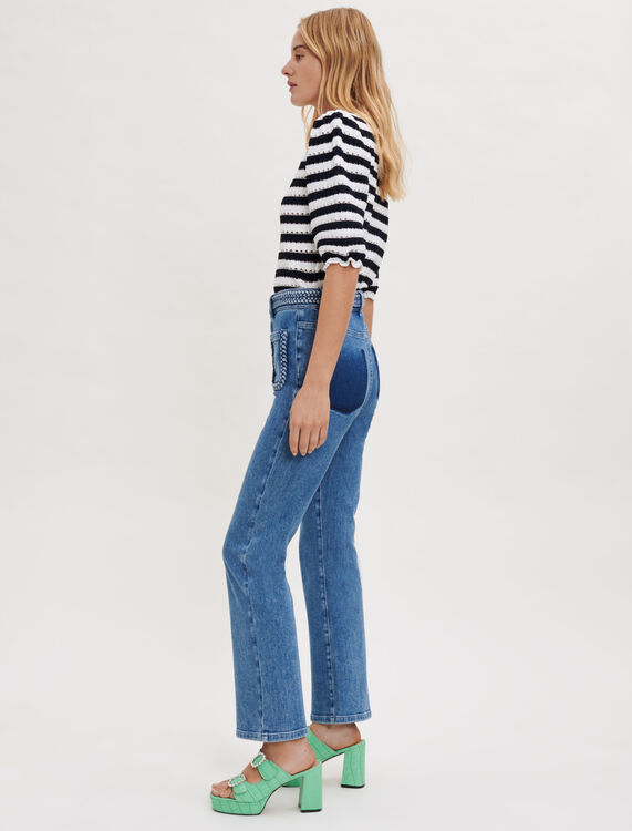 Jeans with braided detailing - Trousers & Jeans - MAJE