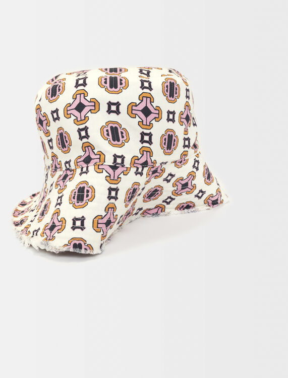 Printed cotton bucket hat - Other Accessories - MAJE