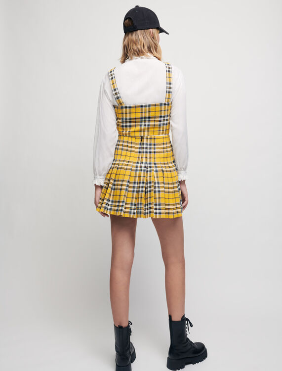 Kilt-style checked pleated skirt - Skirts & Shorts - MAJE