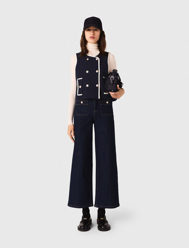 maje : Tops 顏色 深蓝色/NAVY
