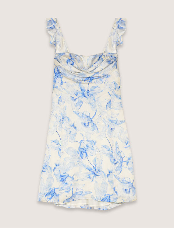 Short patterned dress - Dresses - MAJE