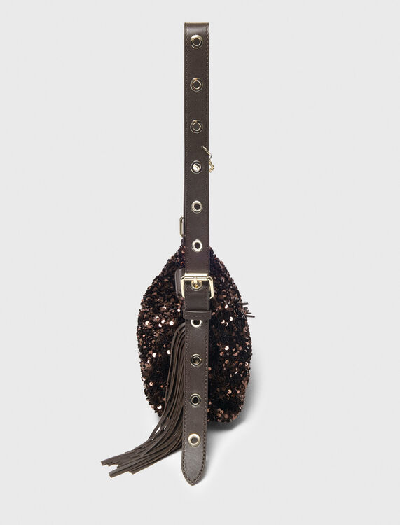 Sequinned Miss M mini bag -  - MAJE