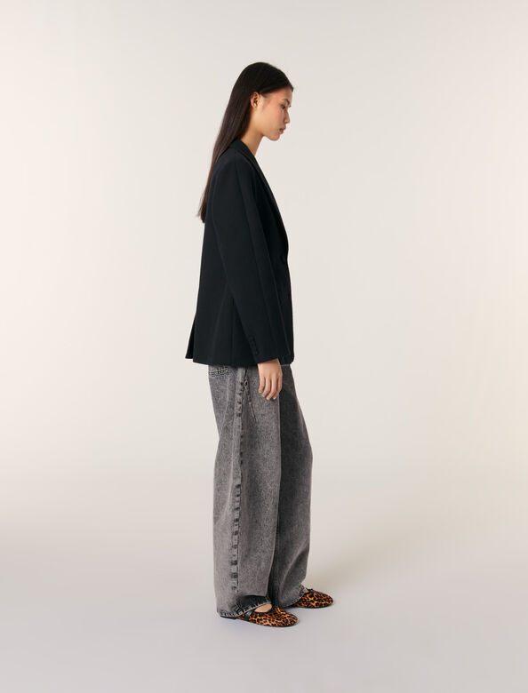 Slim-fit suit jacket : Blazers & Jackets color Black