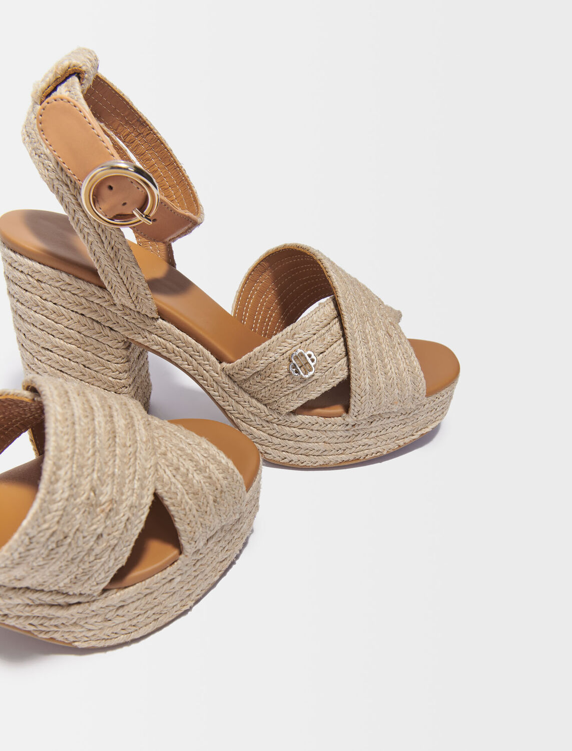 Jute canvas sandals : Sling-Back & Sandals color 