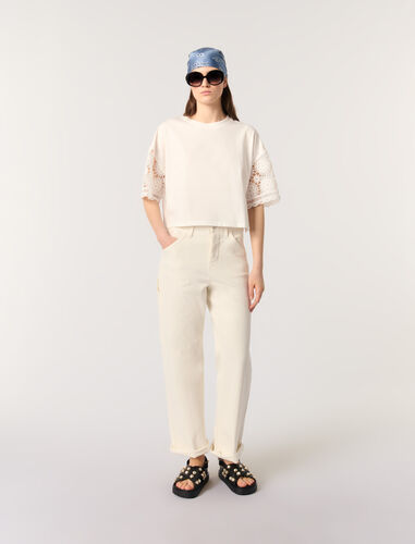 maje : T-Shirts 顏色 白色/WHITE