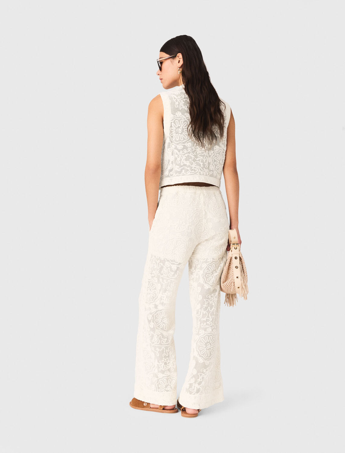 Guipure lace jacket - Tops - MAJE