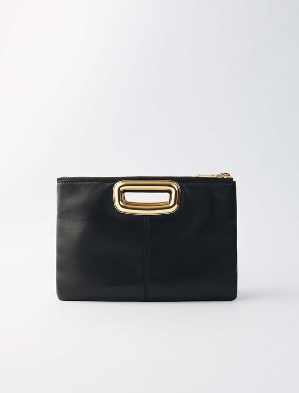 Leather M Duo Skin clutch : Bags color 