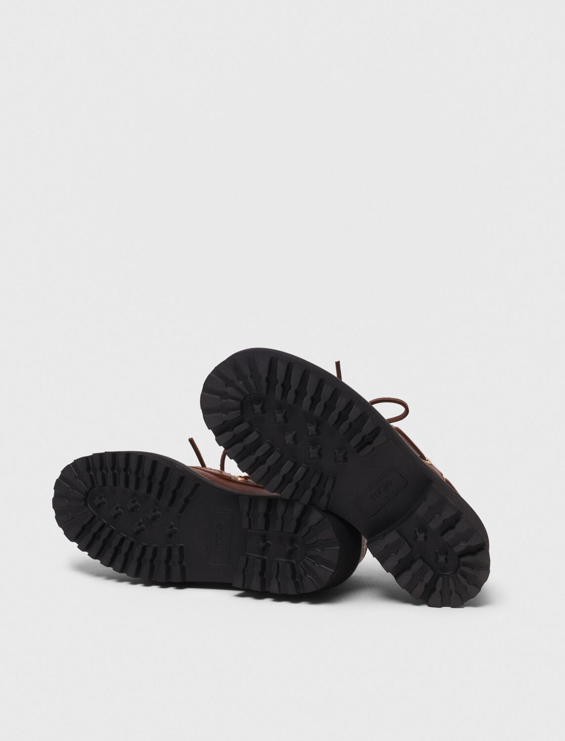 Boat shoes with chunky sole : Sling-Back & Sandals color Brown