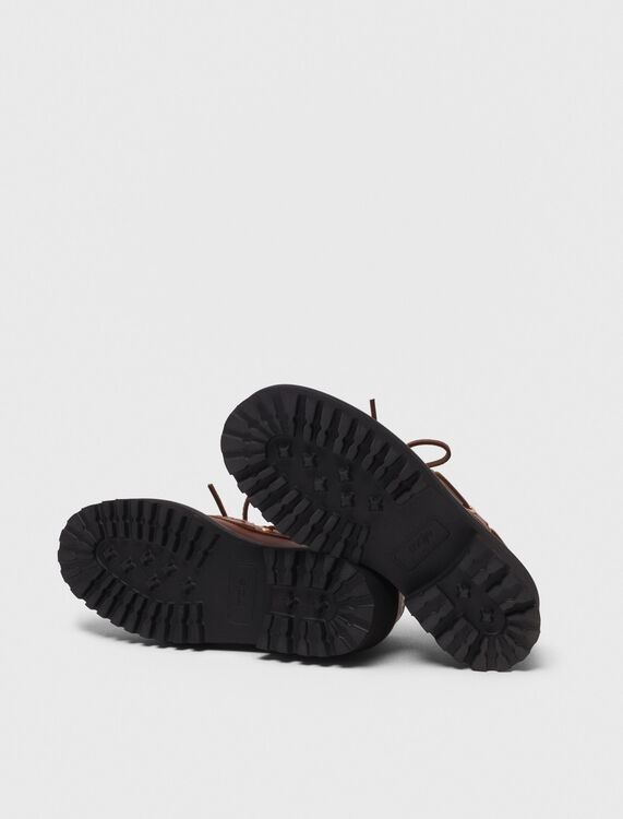 Boat shoes with chunky sole - Sling-Back & Sandals - MAJE