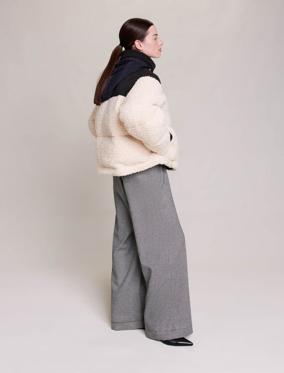 Bicolour padded jacket - Coats - MAJE