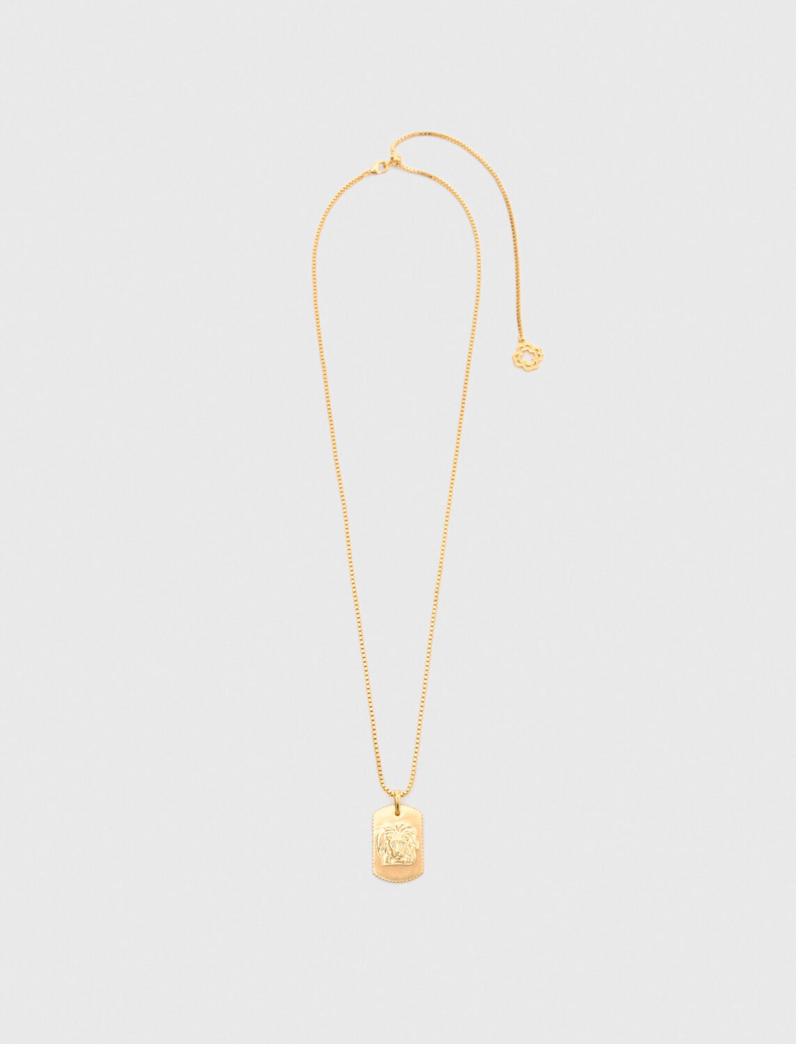 Zodiac sign plaque necklace -  - MAJE