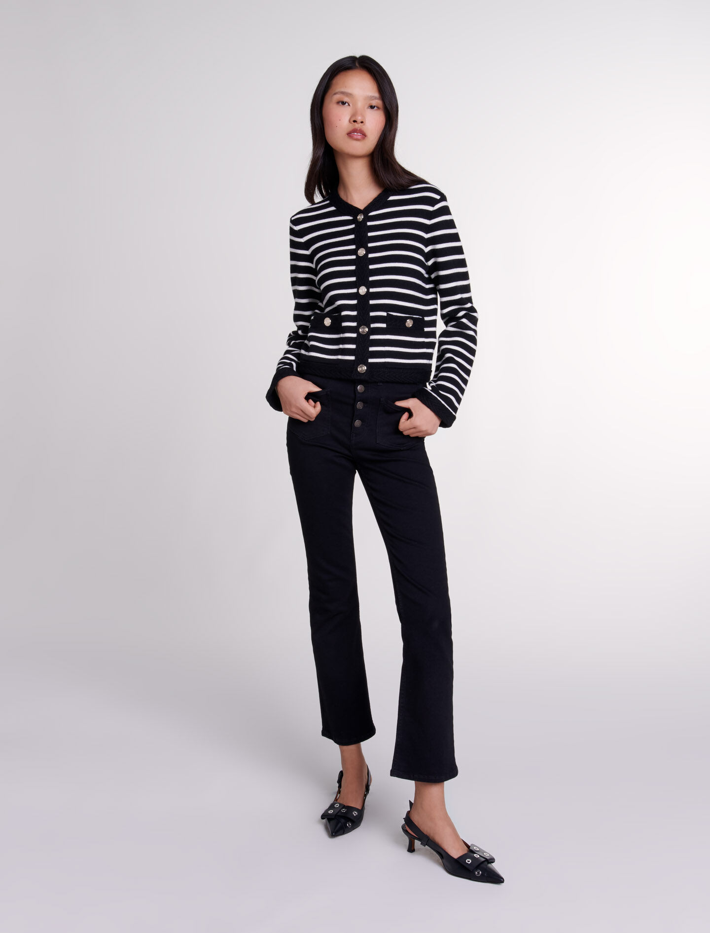 Maje striped sweater outlet