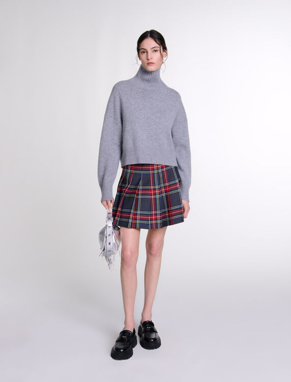 Cashmere knit jumper : Sweaters & Cardigans color Grey