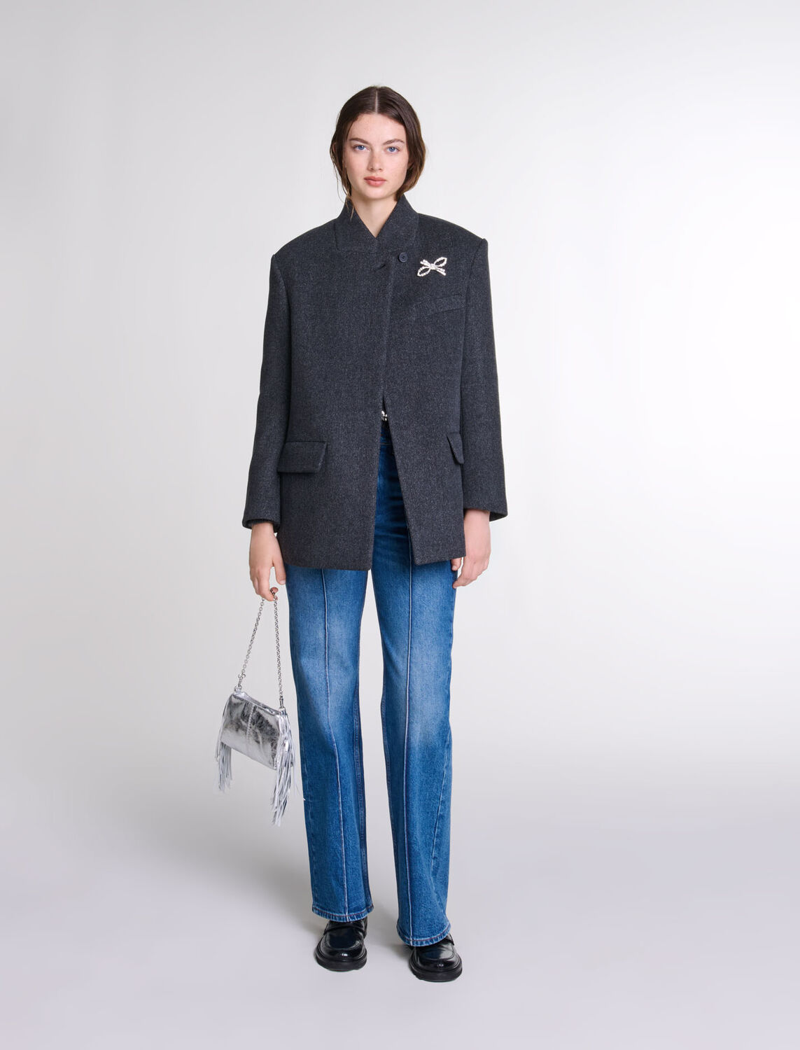 Cropped wool coat - Fall-Winter Collection - MAJE