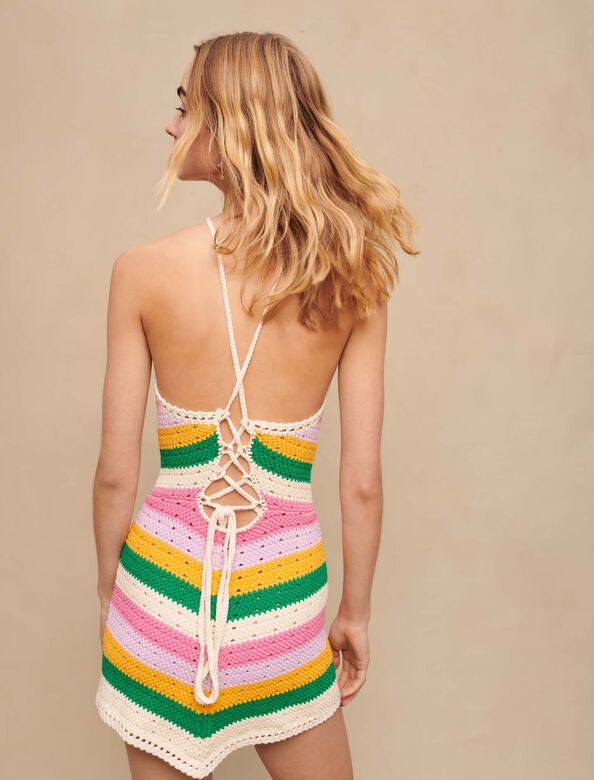 Multicolored knit dress : Dresses color 