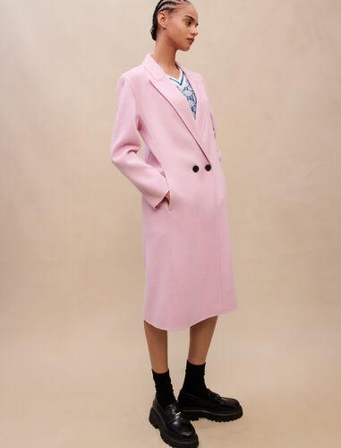 Pink wool coat : Coats & Jackets color Pink