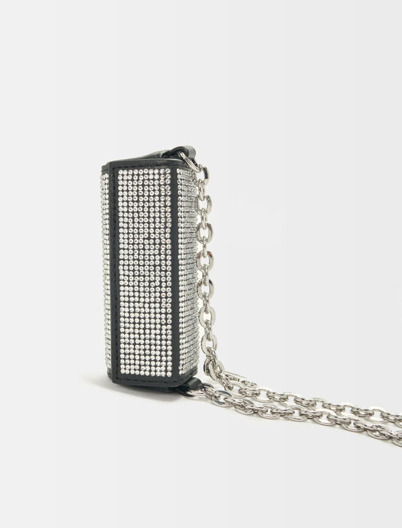 Lipstick holder covered in rhinestones - Other Accessories - MAJE