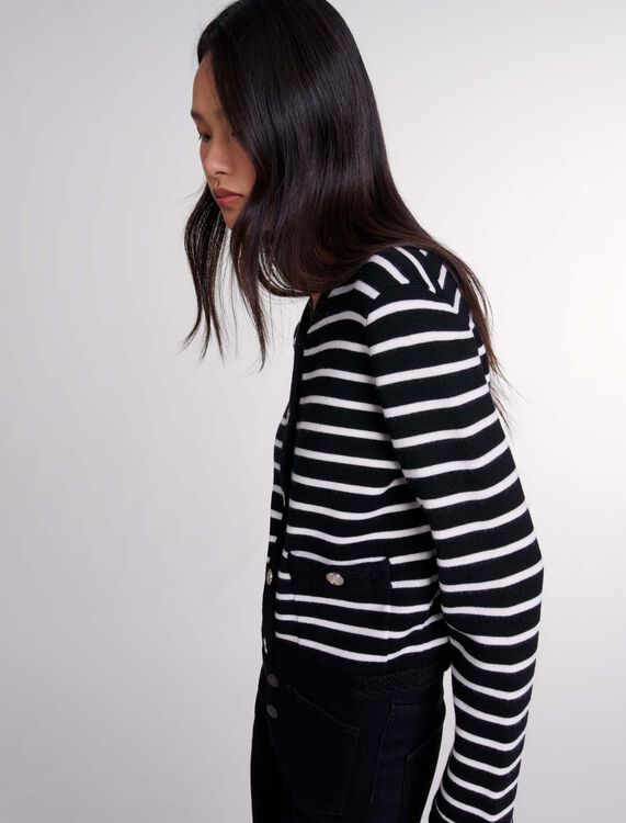 Striped cardigan - Fall-Winter Collection - MAJE