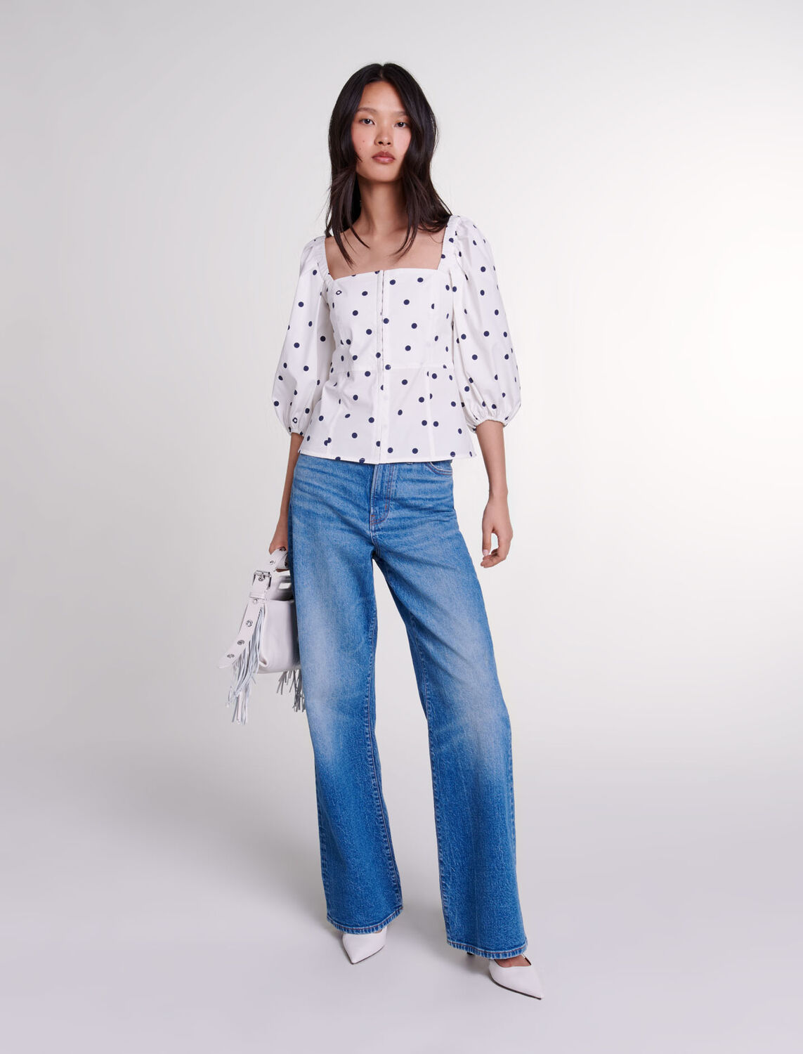 Puff-sleeved top - Fall-Winter Collection - MAJE