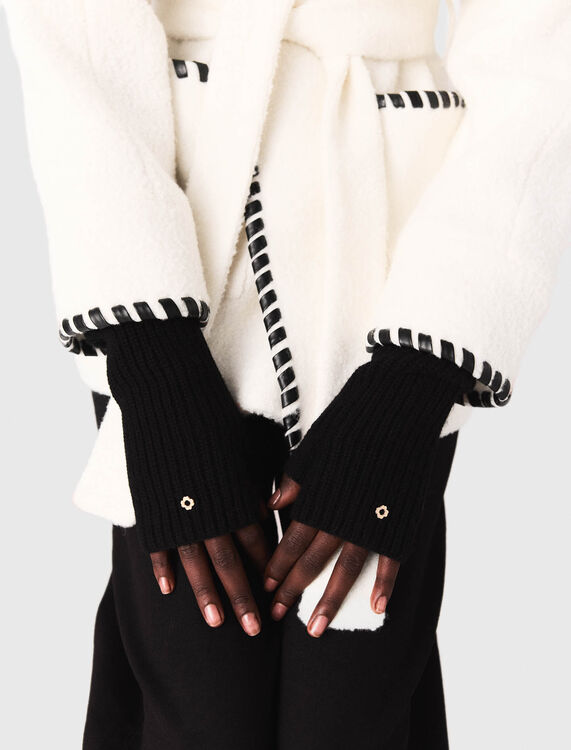 Lined coat with contrasting ribbon - Coats - MAJE