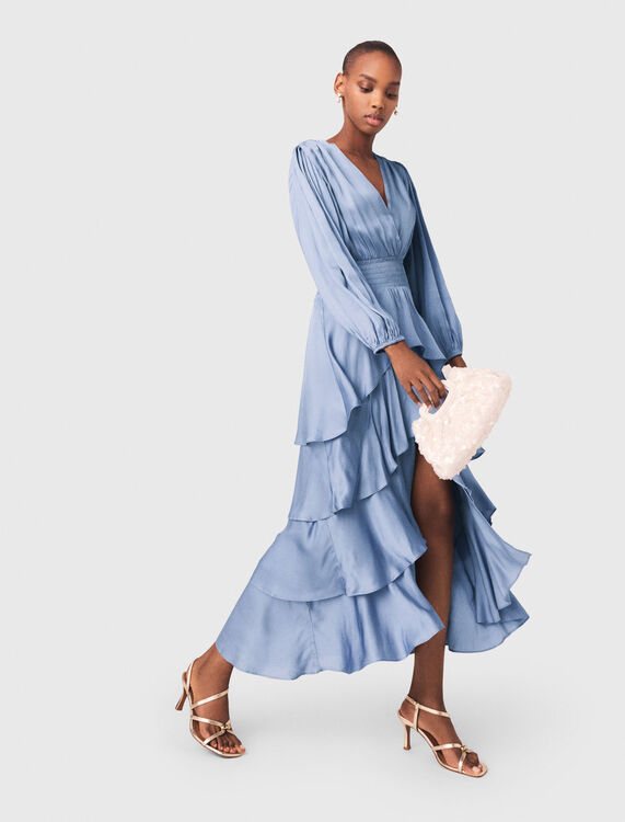 Ruffled maxi dress - Dresses - MAJE