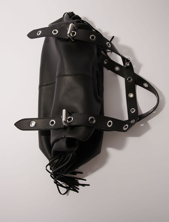Plain leather Miss M XL bag - M Bag - MAJE