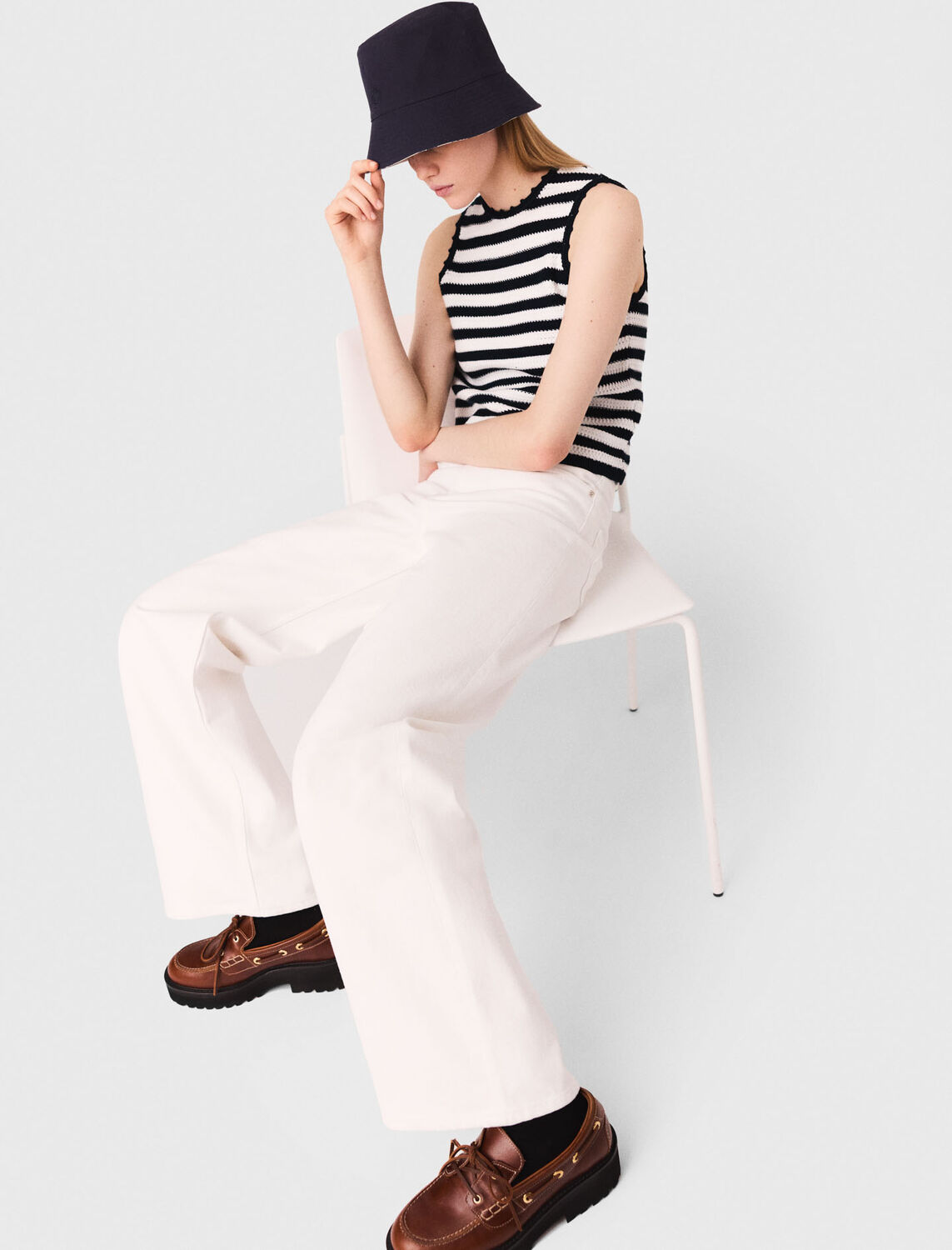 maje : Tops color White/Navy