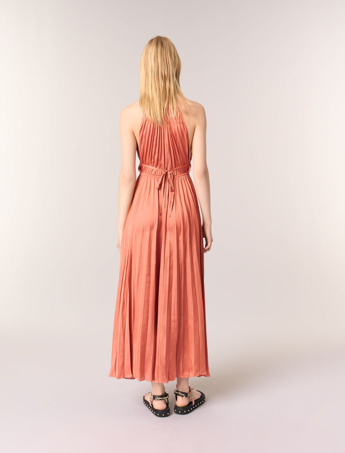 Pleated maxi dress - Dresses - MAJE
