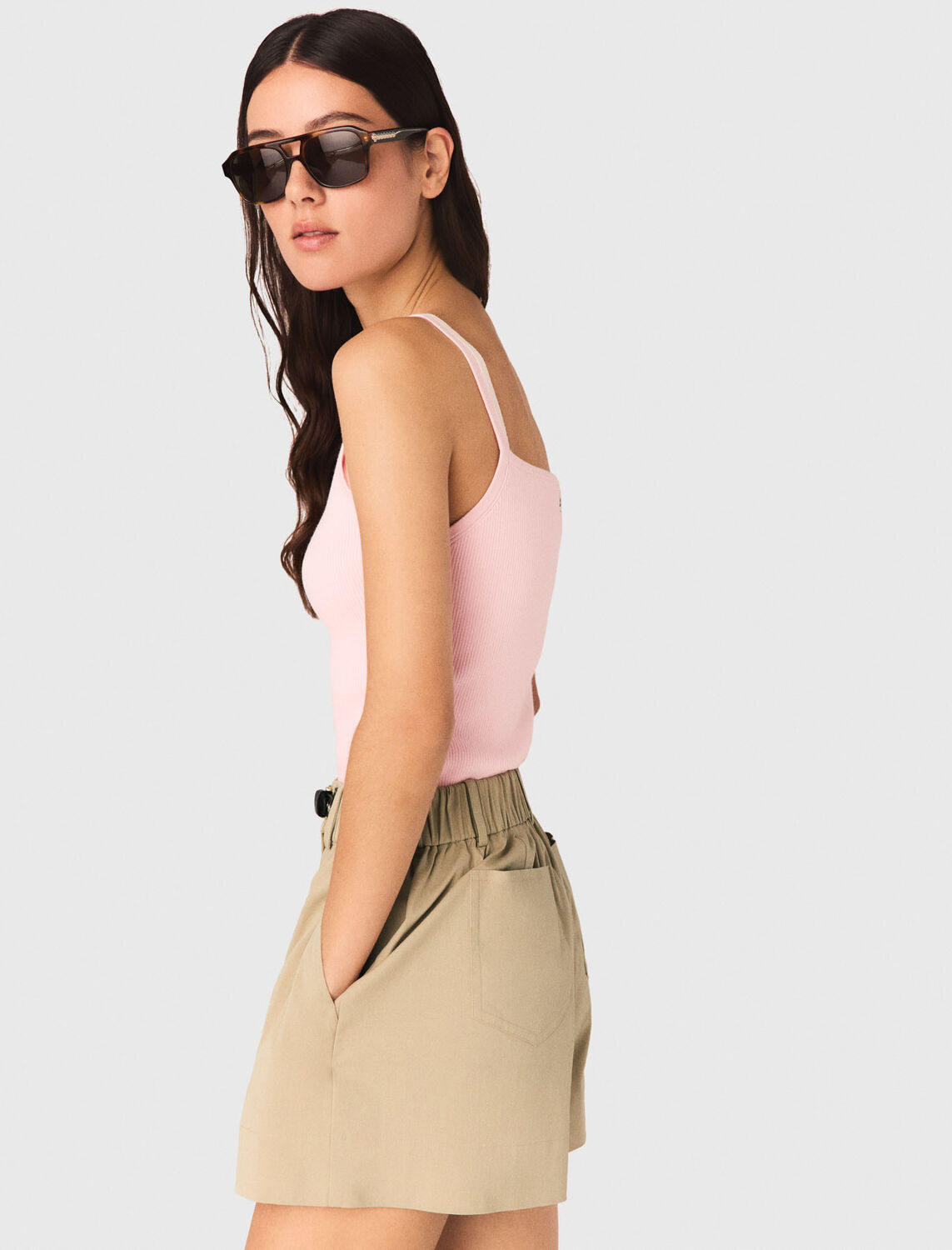 High straight-neck top - Tops - MAJE