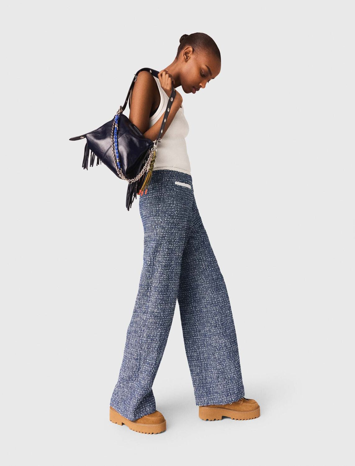 Tweed trousers - Trousers & Jeans - MAJE