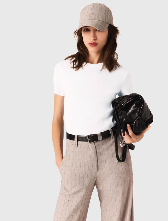 Cotton T-shirt - T-Shirts - MAJE