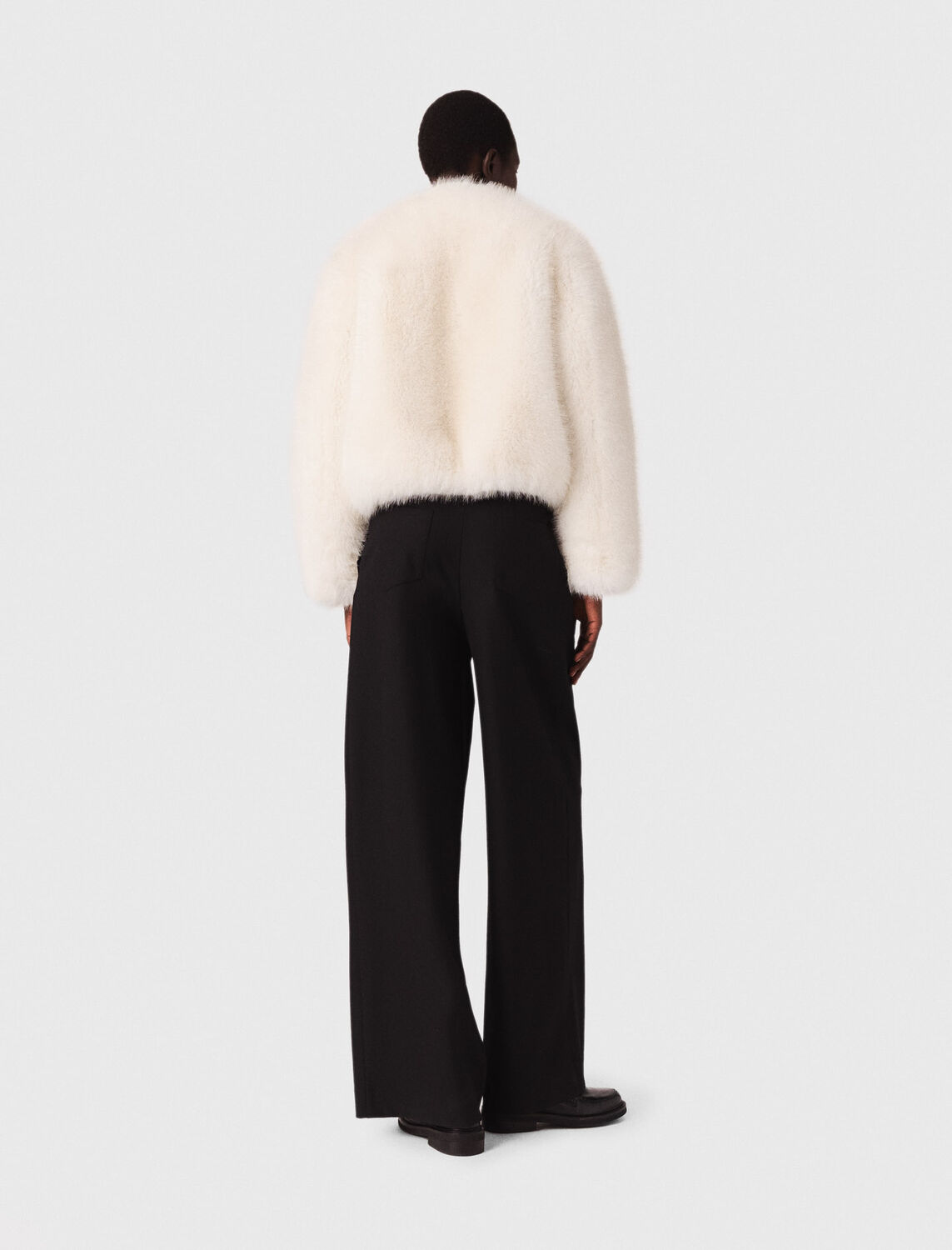 maje : Trousers & Jeans 顏色 黑色/BLACK