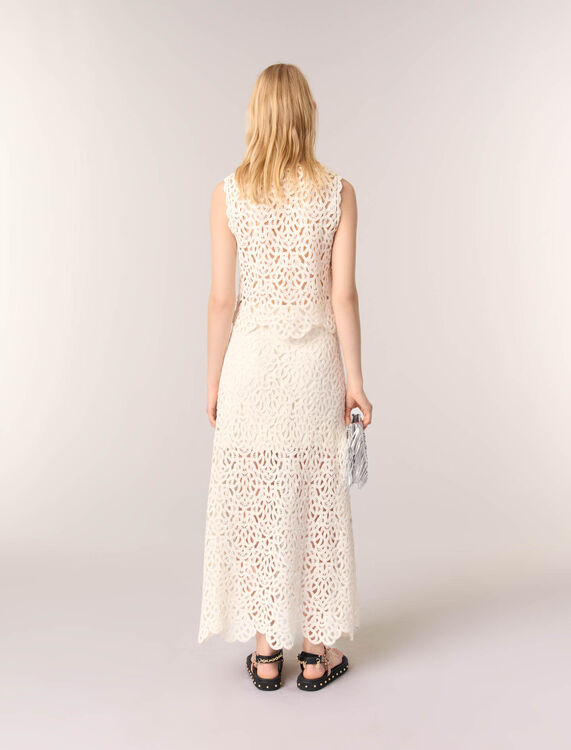 Long crochet skirt - Skirts & Shorts - MAJE