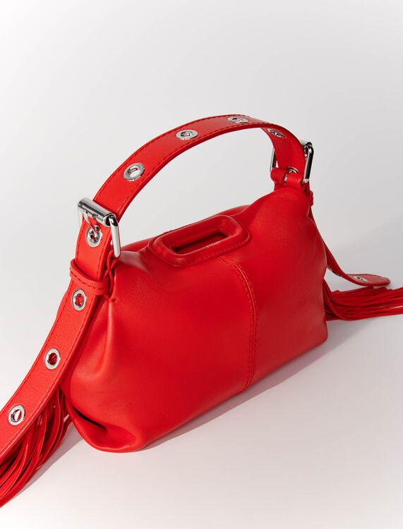 Smooth leather mini Miss M bag - M Bag - MAJE