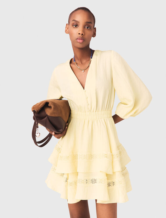Short ruffled dress - Dresses - MAJE