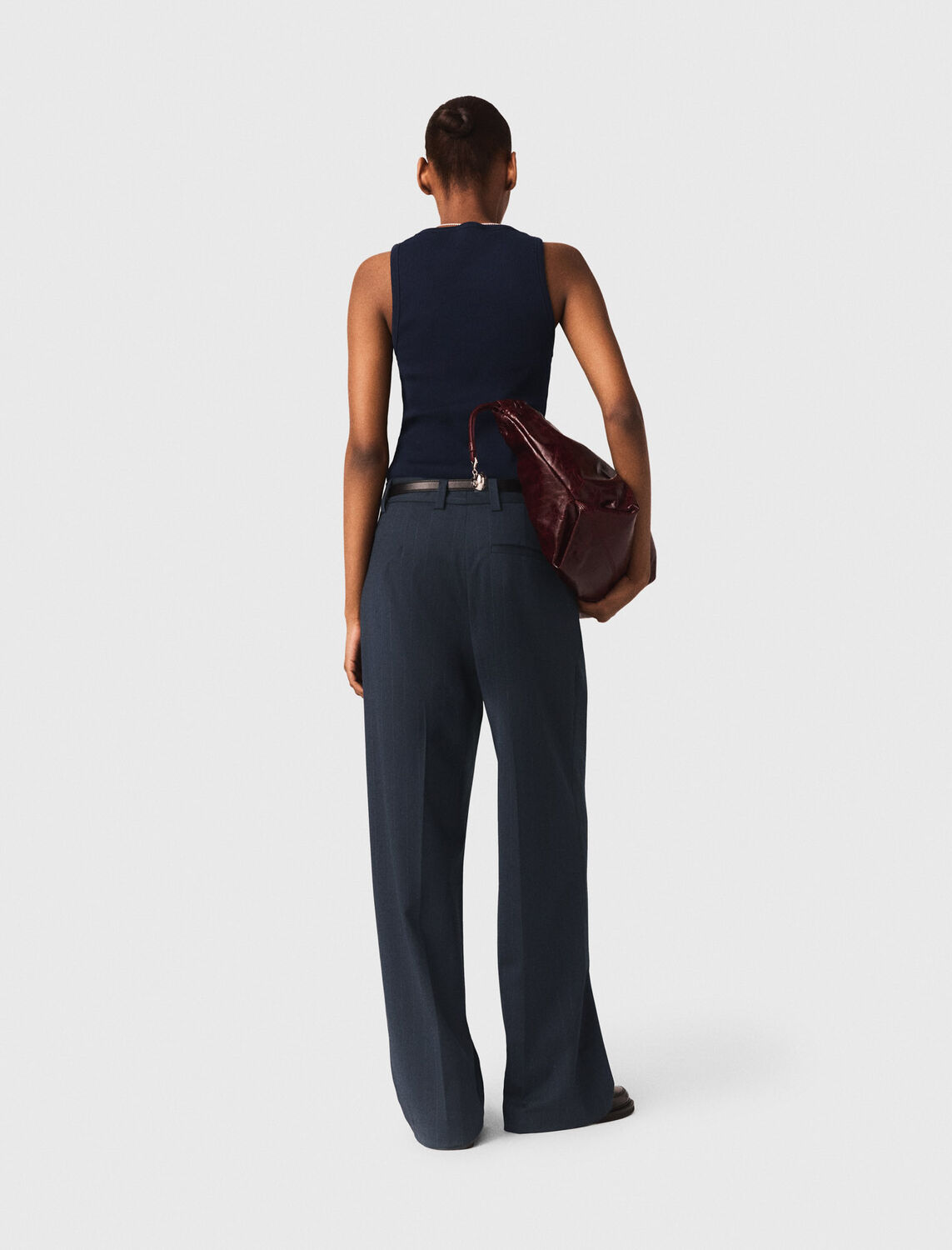 Rib knit tank top - T-Shirts - MAJE