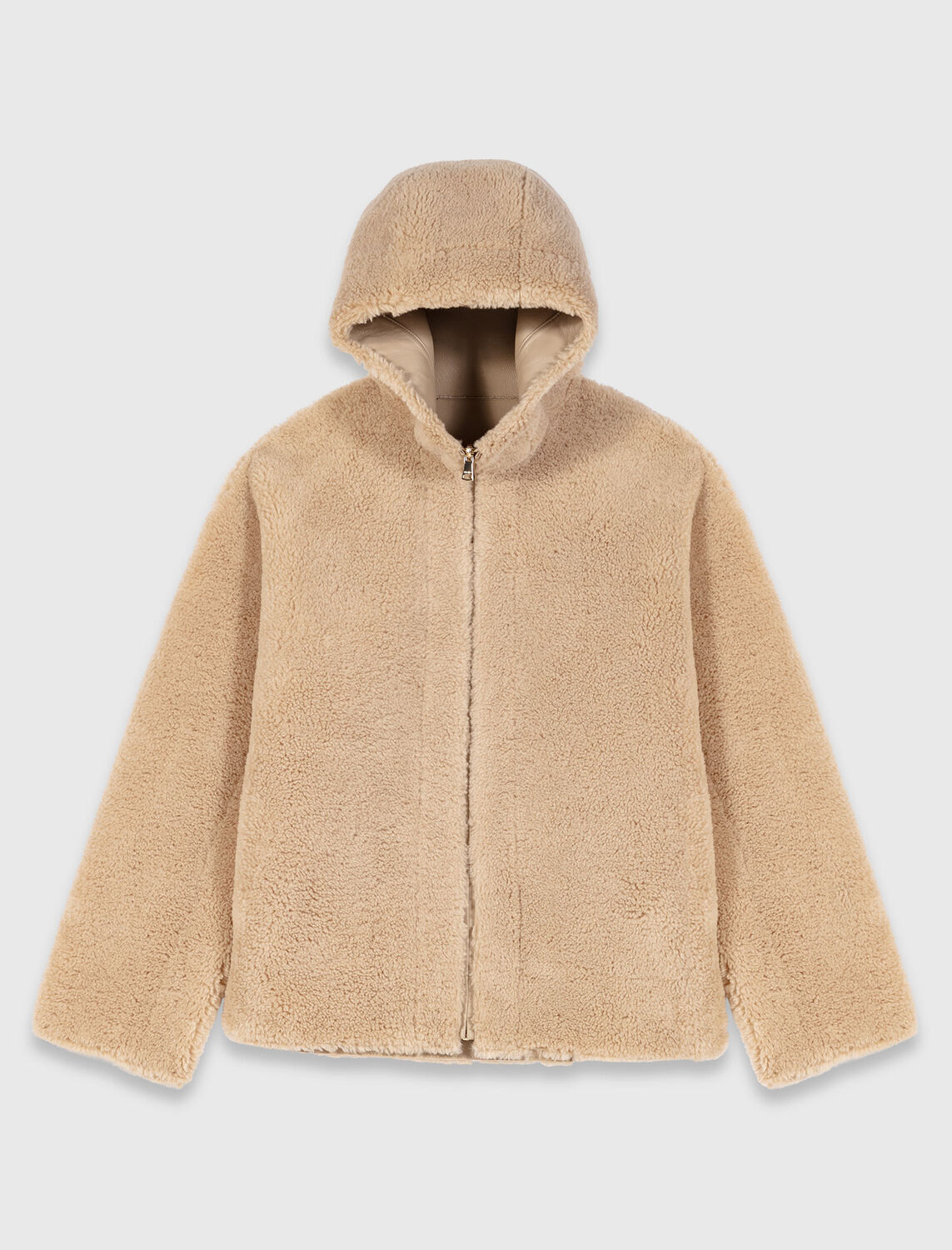 Reversible coat with hood - Coats - MAJE