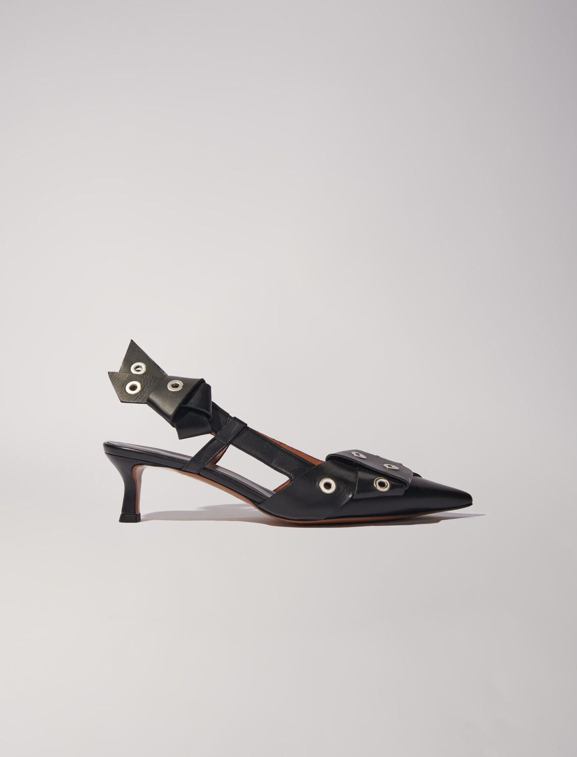 Pointed pumps with bow detail - Fall-Winter Collection - MAJE